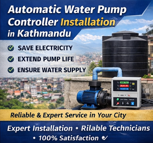 Automatic Water Pump Controller Installation Kathmandu